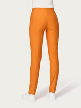 Pantalone a sigaretta con spacchetti in Compact Arancioni Donna - Ragno