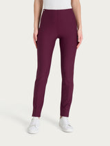 Pantalone a sigaretta con spacchetti in Compact Viola Donna - Ragno