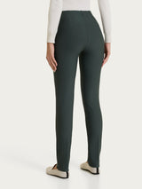 Zigarettenhose mit Schlitzen aus Compact Grigi für Damen – Ragno