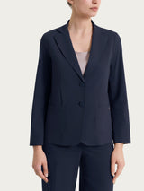 Blazer leggero con chiusura a due bottoni in Super Fresh Blu Donna - Ragno