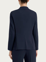 Blazer leggero con chiusura a due bottoni in Super Fresh Blu Donna - Ragno