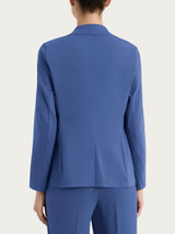 Blazer leggero con chiusura a due bottoni in Super Fresh Blu Donna - Ragno