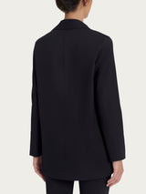 Blazer destrutturato in Super Fresh Neri Donna - Ragno