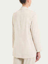 Blazer leggero destrutturato in Super Fresh Bianchi Donna - Ragno