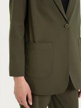 Blazer leggero destrutturato in Super Fresh Verdi Donna - Ragno