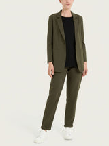 Blazer leggero destrutturato in Super Fresh Verdi Donna - Ragno