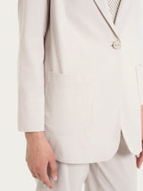 Blazer leggero destrutturato in Super Fresh Rosa Donna - Ragno