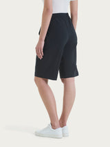 Pantalone corto Cargo in Super Fresh Neri Donna - Ragno