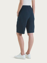 Pantalone corto Cargo in Super Fresh Blu Donna - Ragno