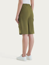 Pantalone corto Cargo in Super Fresh Verdi Donna - Ragno