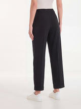 Pantalone a carota con tasche in Super Fresh Neri Donna - Ragno