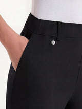 Pantalone a carota con tasche in Super Fresh Neri Donna - Ragno