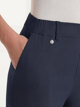 Pantalone a carota con tasche in Super Fresh Blu Donna - Ragno