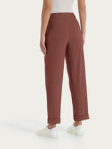 Pantalone a carota con tasche in Super Fresh Marroni Donna - Ragno