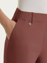 Pantalone a carota con tasche in Super Fresh Marroni Donna - Ragno