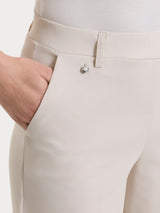 Pantalone a carota con tasche in Super Fresh Bianchi Donna - Ragno