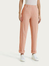 Pantalone a carota con tasche in Super Fresh Arancioni Donna - Ragno