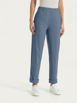 Pantalone a carota con tasche in Super Fresh Neri Donna - Ragno