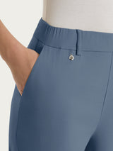 Pantalone a carota con tasche in Super Fresh Neri Donna - Ragno