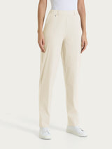 Pantalone a carota con tasche in Super Fresh Bianchi Donna - Ragno