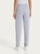Pantalone a carota con tasche in Super Fresh Grigi Donna - Ragno