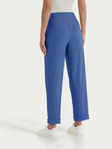 Pantalone a carota con tasche in Super Fresh Blu Donna - Ragno