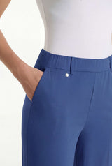 Pantalone a carota con tasche in Super Fresh Blu Donna - Ragno