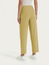 Pantalone a carota con tasche in Super Fresh Verdi Donna - Ragno