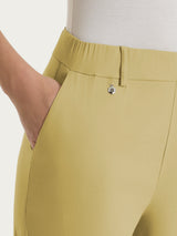 Pantalone a carota con tasche in Super Fresh Verdi Donna - Ragno