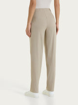 Pantalone a carota con tasche in Super Fresh Marroni Donna - Ragno