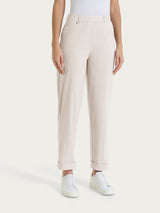 Pantalone a carota con tasche in Super Fresh Rosa Donna - Ragno