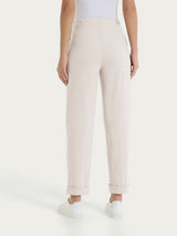 Pantalone a carota con tasche in Super Fresh Rosa Donna - Ragno