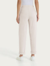 Pantalone a carota con tasche in Super Fresh Rosa Donna - Ragno
