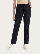 Pantalone jogger con tasche in Super Fresh Neri Donna - Ragno