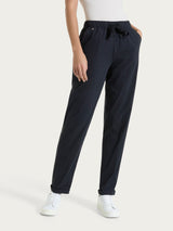 Pantalone jogger con tasche in Super Fresh Neri Donna - Ragno