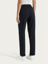 Pantalone jogger con tasche in Super Fresh Neri Donna - Ragno