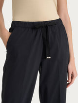 Pantalone jogger con tasche in Super Fresh Neri Donna - Ragno