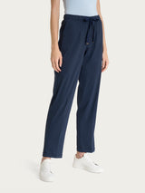 Pantalone jogger con tasche in Super Fresh Blu Donna - Ragno