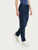 Pantalone jogger con tasche in Super Fresh Blu Donna - Ragno