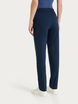 Pantalone jogger con tasche in Super Fresh Blu Donna - Ragno