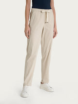 Pantalone jogger con tasche in Super Fresh Bianchi Donna - Ragno