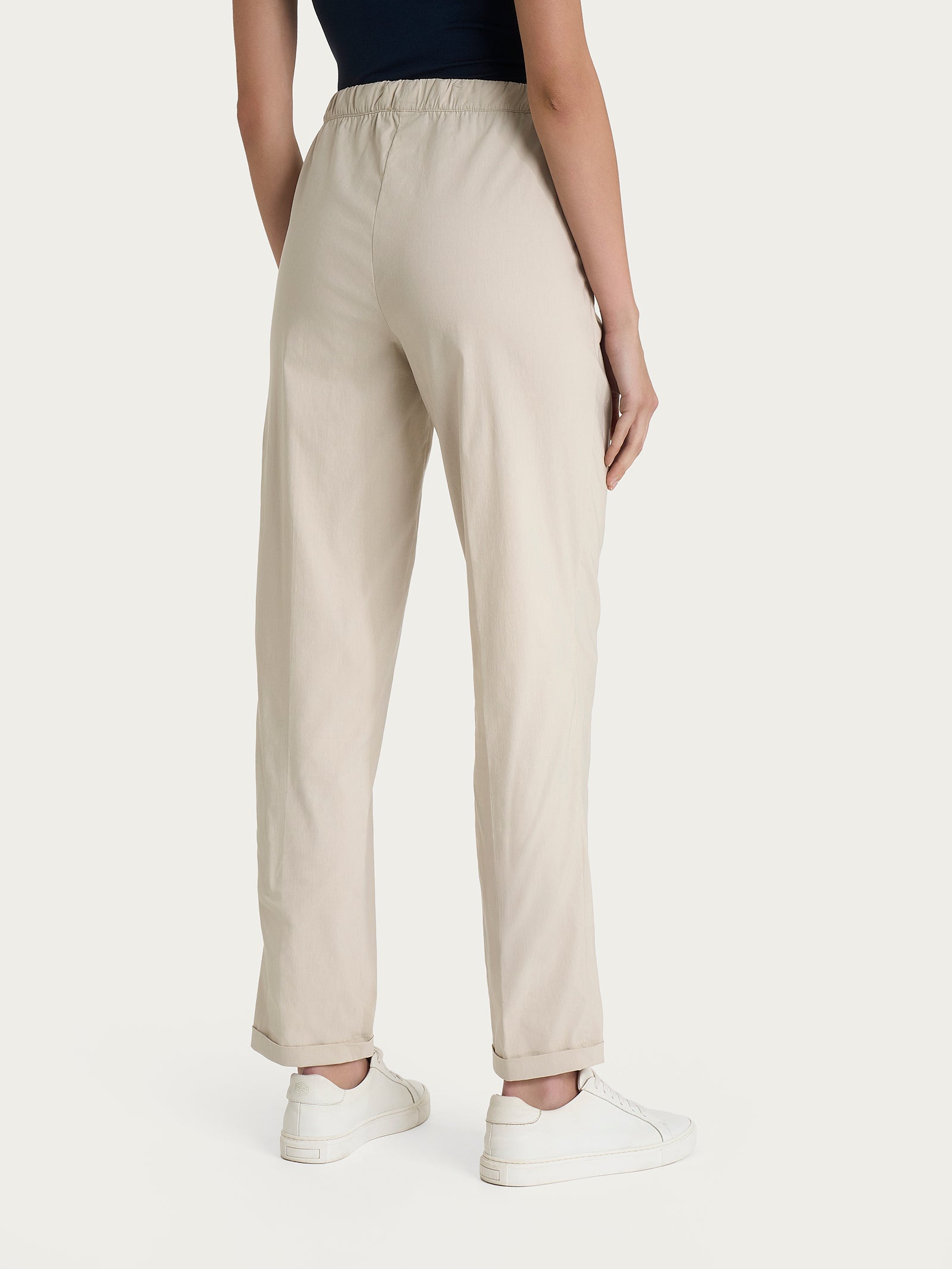 Pantalone jogger con tasche in Super Fresh Bianchi Donna - Ragno