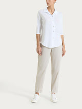 Pantalone jogger con tasche in Super Fresh Bianchi Donna - Ragno