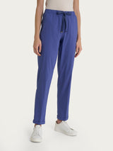 Pantalone jogger con tasche in Super Fresh Blu Donna - Ragno