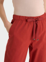Pantalone jogger con tasche in Super Fresh Rossi Donna - Ragno