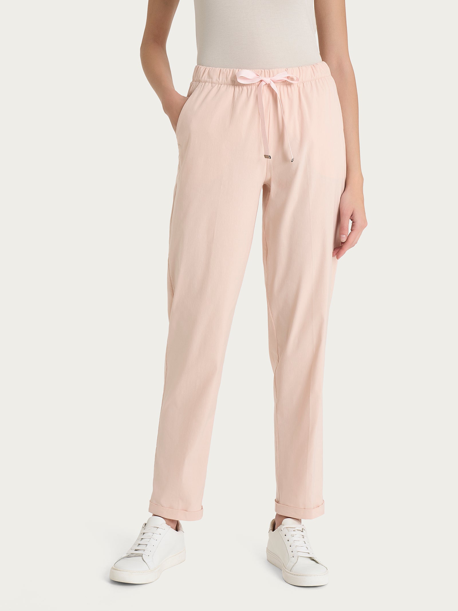 Pantalone jogger con tasche in Super Fresh Rosa Donna - Ragno