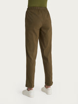 Pantalone jogger con tasche in Super Fresh Verdi Donna - Ragno