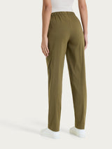 Pantalone jogger con tasche in Super Fresh Verdi Donna - Ragno