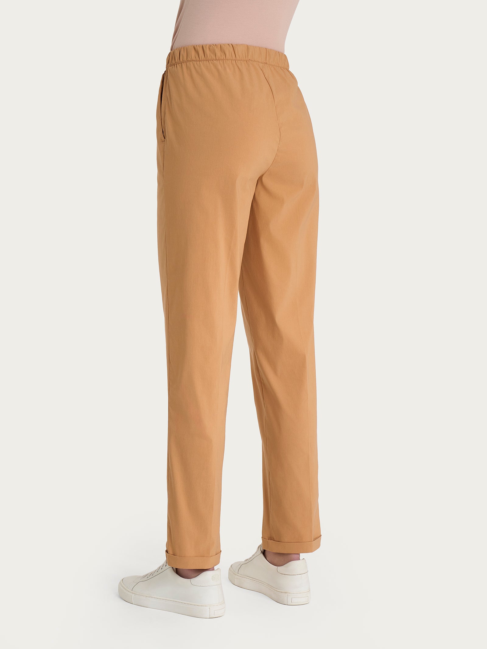 Pantalone jogger con tasche in Super Fresh Marroni Donna - Ragno