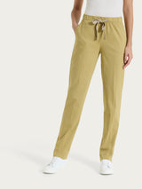 Pantalone jogger con tasche in Super Fresh Verdi Donna - Ragno